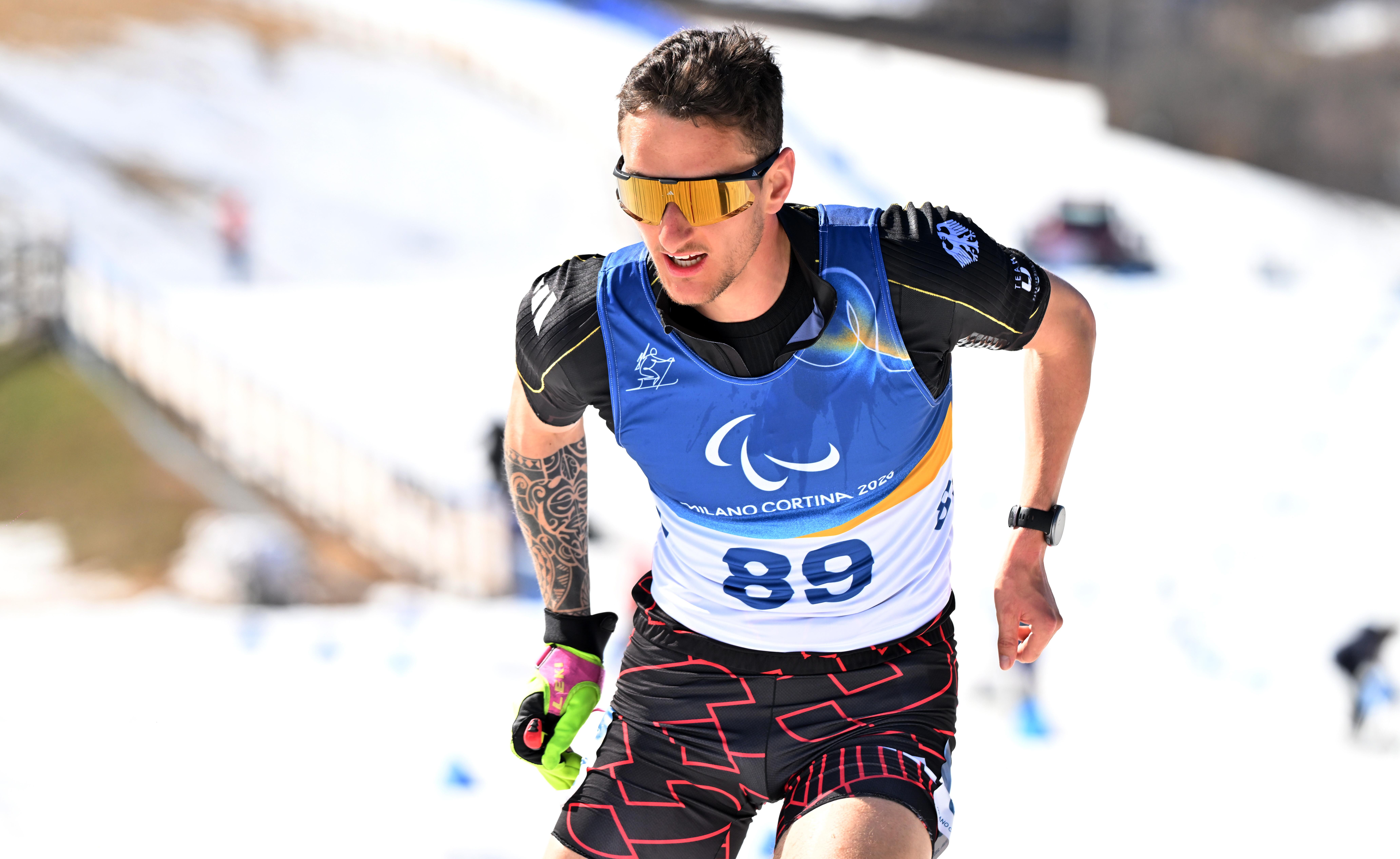 Marco Maier im Rennen mit kurzer Hose