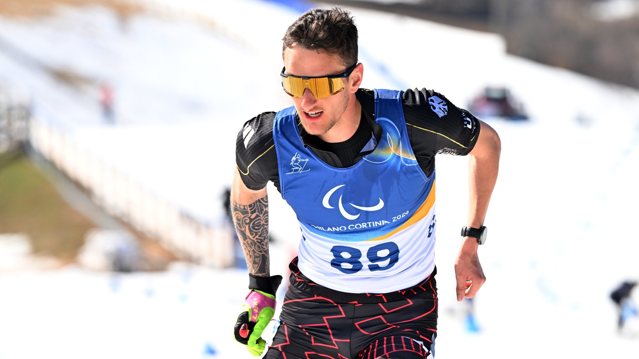 Marco Maier im Rennen mit kurzer Hose