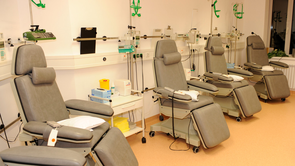 Raum für Chemotherapie in einer Klinik. 