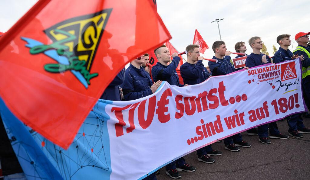Warnstreiks in der Metall- und Elektroindustrie 