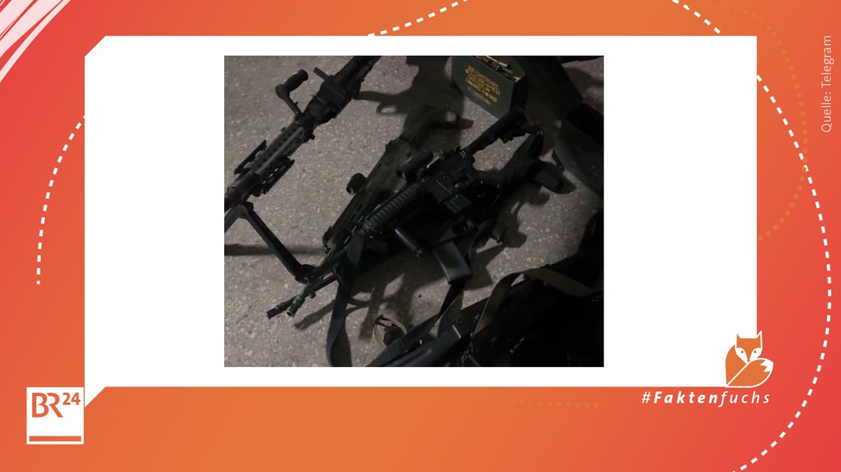In dem Video sind mehrere Sturmgewehre zu sehen. Darunter amerikanische M16-Gewehre, so ein Experte zum #Faktenfuchs.