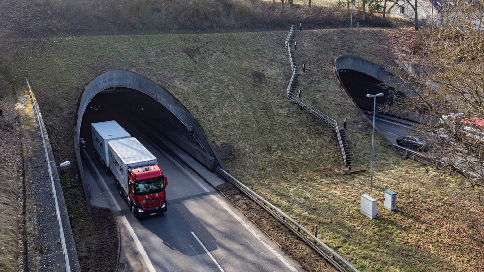 Das Nordportal des Pfaffensteiner Tunnels.