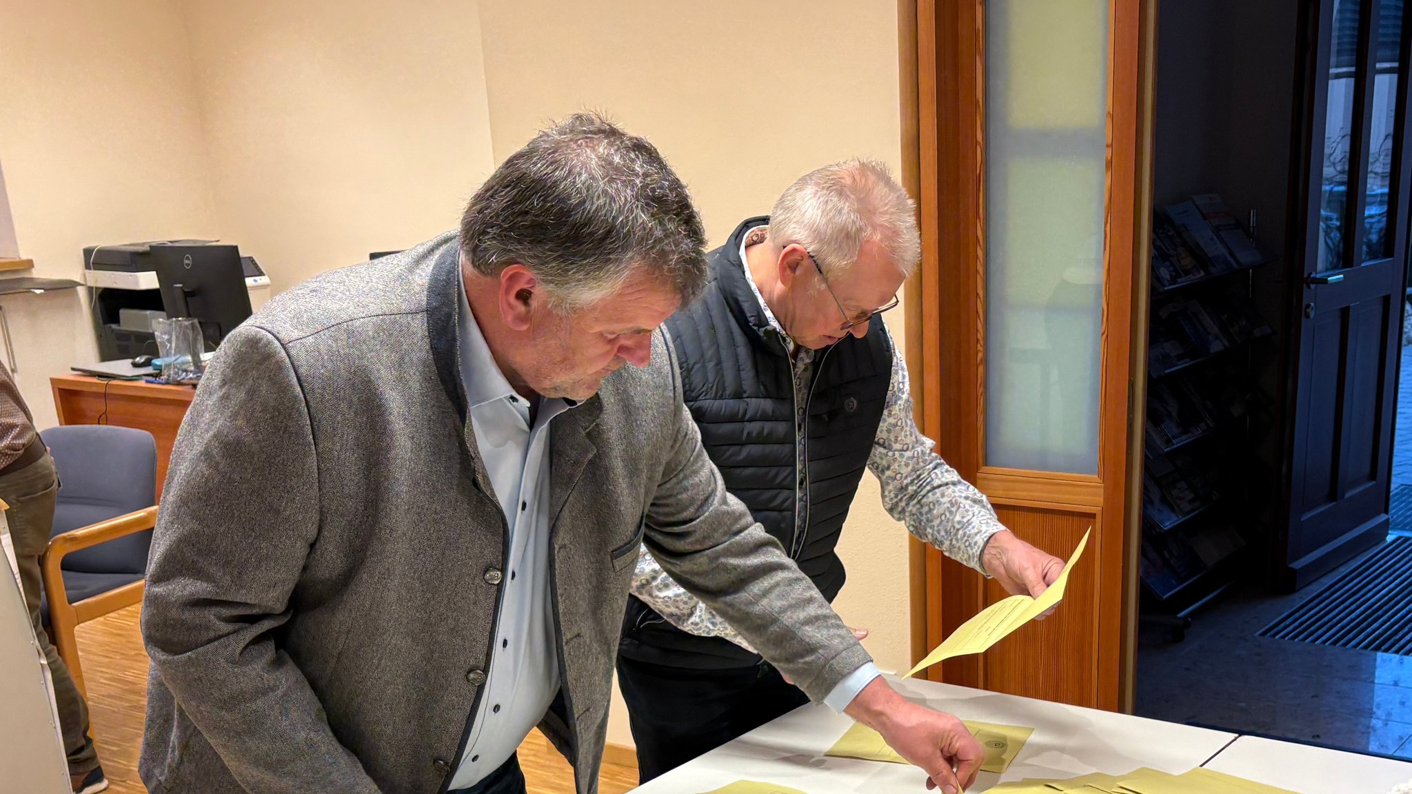 In Megesheim wird ausgezählt.