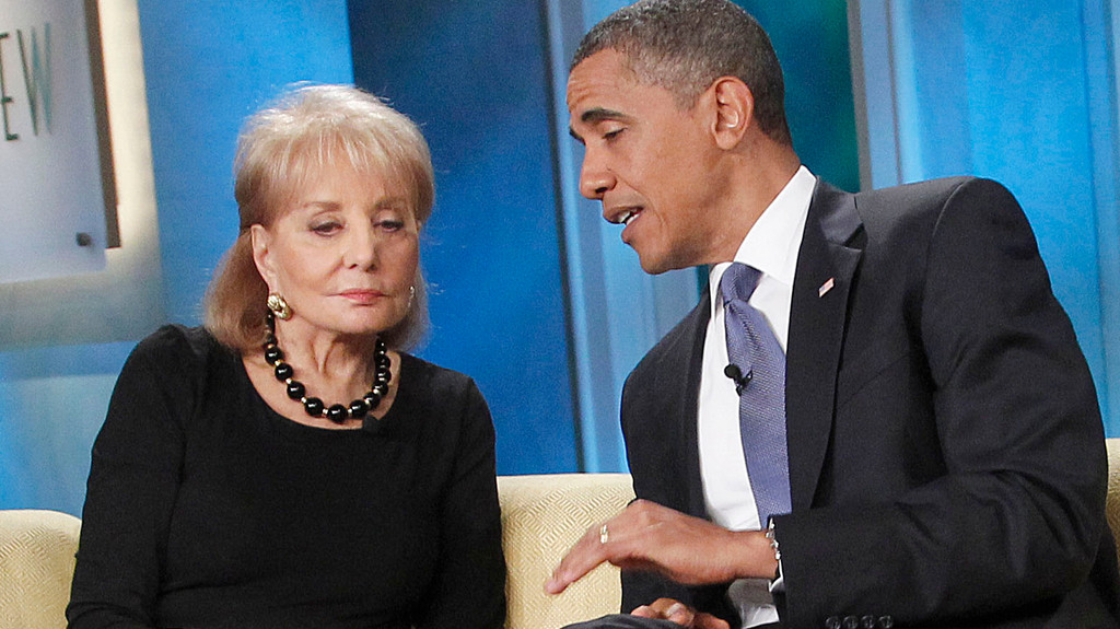 US-Starjournalistin Barbara Walters im Interview mit US-Präsident Barack Obama (Archivbild)