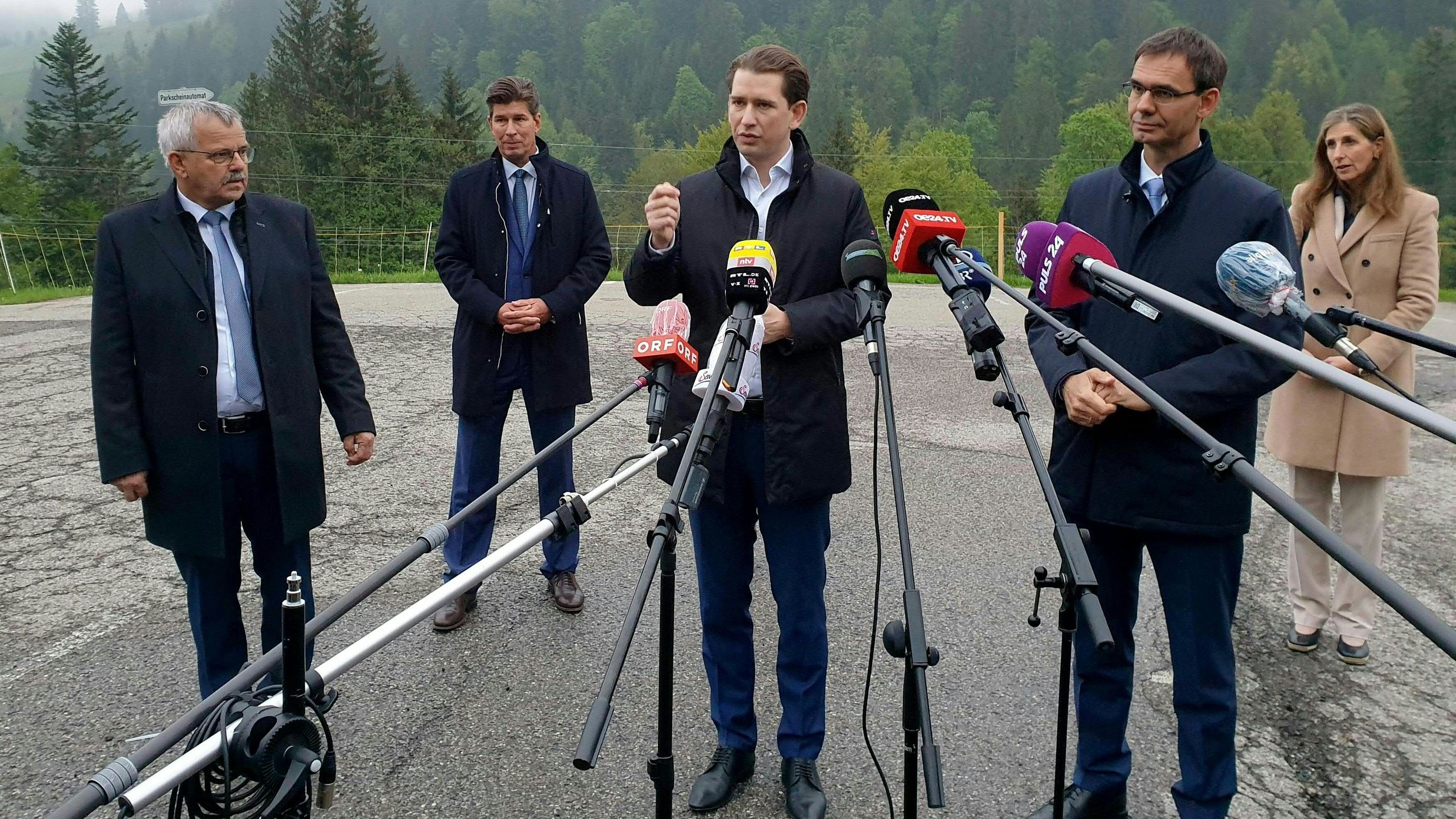 Österreichs Kanzler Kurz besucht Kleinwalsertal | BR24