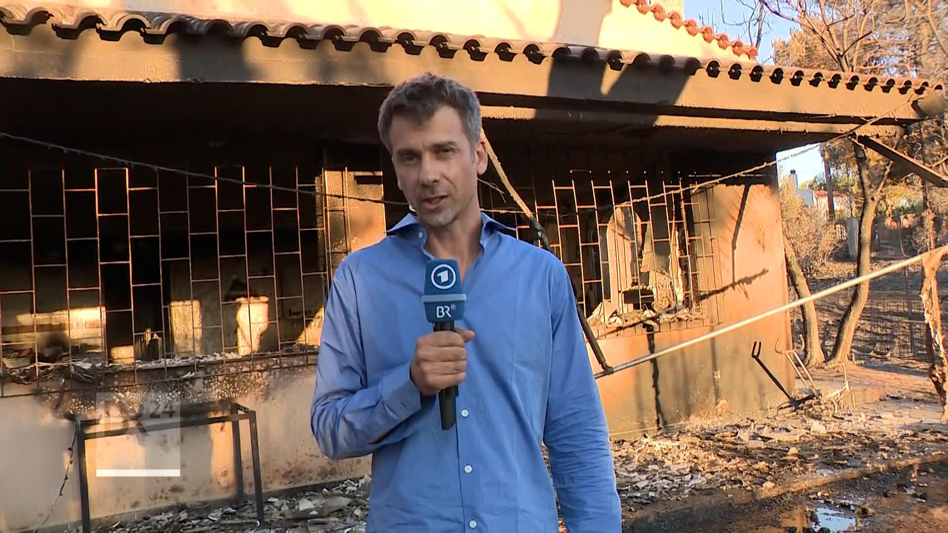 BR-Korrespondent Rüdiger Kronthaler zu Waldbränden in Griechenland