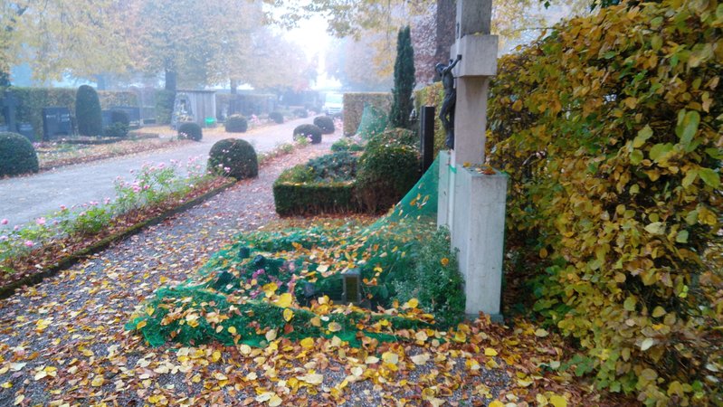 Friedhof der schwäbischen Kleinstadt Illertissen