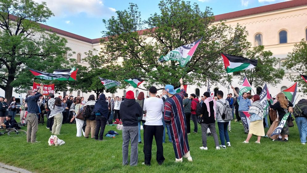 Pro-Palästina-Protestcamp in München darf stattfinden | Bild:BR / Henning Pfeifer