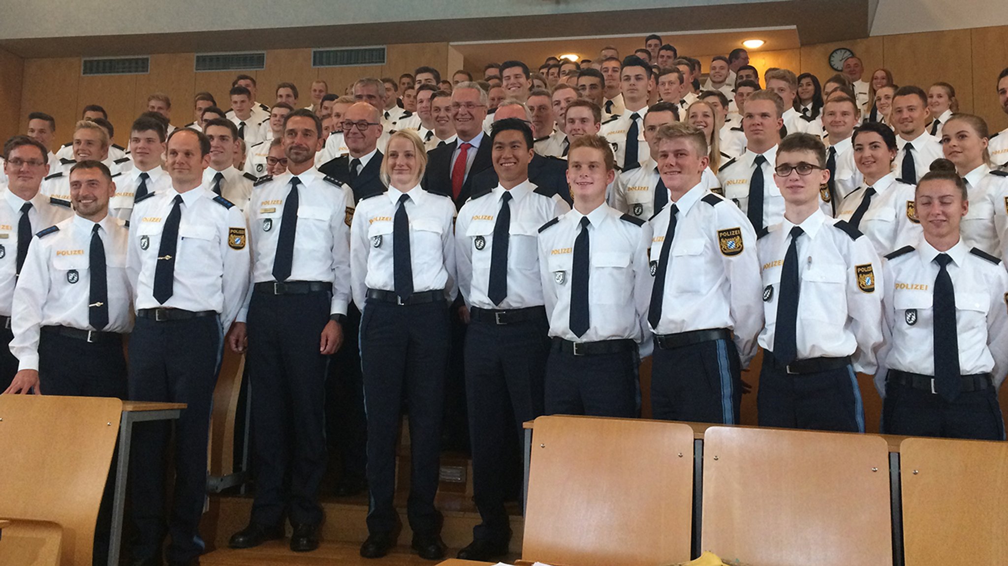 Polizeianwärter der Bereitschaftspolizei in Sulzbach-Rosenberg