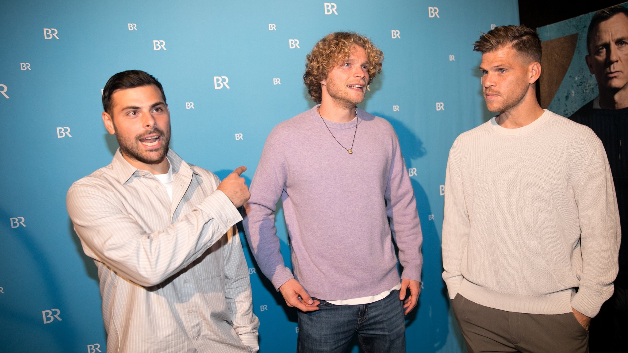 Aktuelle Spieler von links: Kevin Volland, Jesper Verlaat und Florian Niederlechner