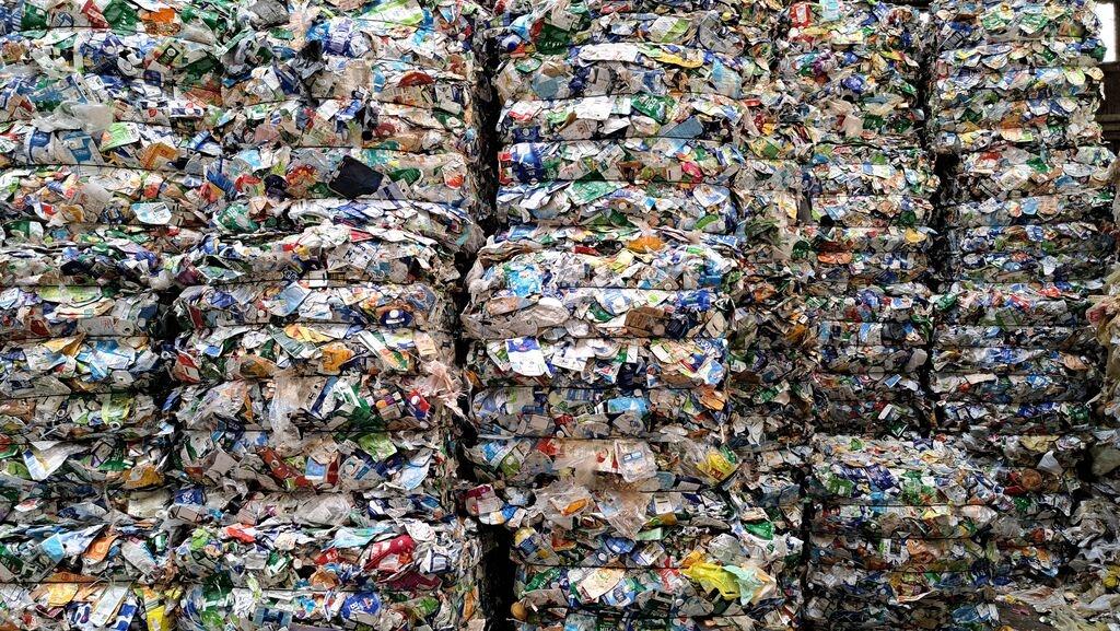 Sortierter Kunststoffabfall.