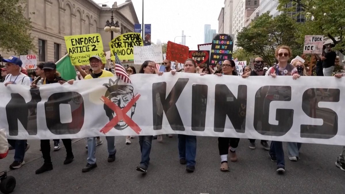 Millionen Menschen bei "No Kings"-Protesten in den USA