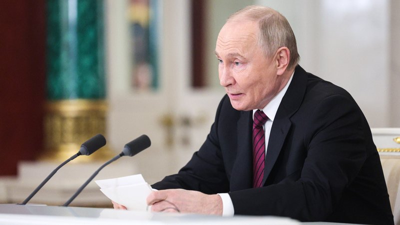 Russlands Präsident Putin | Bild: picture alliance/dpa/TASS | Sofya Sandurskaya Russlands Präsident Putin