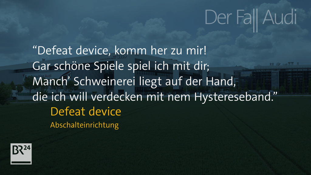 Mai 2003: ein Audi-Entwickler verschickt eine E-Mail an Kollegen: ein Gedicht. In den Versen geht es um eine illegale Abschalteinrichtung. | Bild: BR Mai 2003: ein Audi-Entwickler verschickt eine E-Mail an Kollegen: ein Gedicht. In den Versen geht es um eine illegale Abschalteinrichtung.