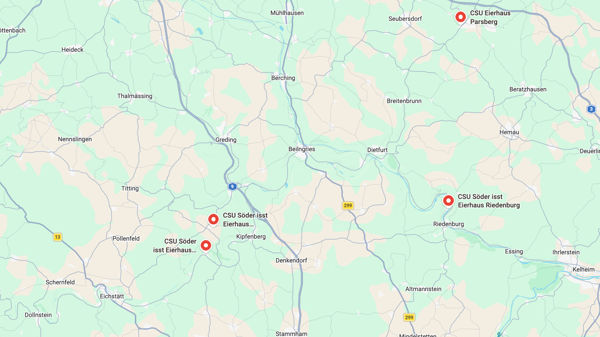 CSU-Geschäftsstellen auf Google Maps in "Eierhaus" umbenannt