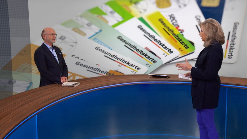 BR-Gesundheitsexperte Nikolaus Nützel ist im BR24-Studio bei Moderatorin Anouschka Horn zu Gast. | Bild: BR BR-Gesundheitsexperte Nikolaus Nützel ist im BR24-Studio bei Moderatorin Anouschka Horn zu Gast.