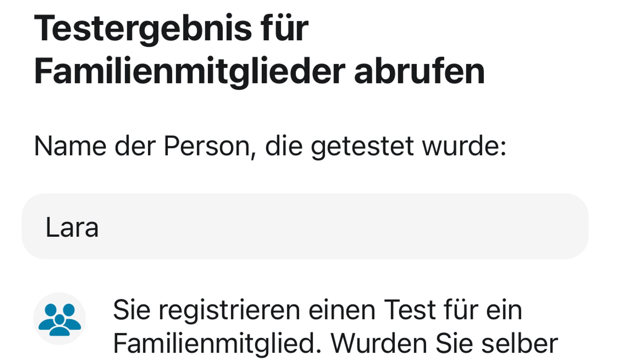 Die Corona-Warn-App kann nun auch Tests für Familienmitglieder anzeigen