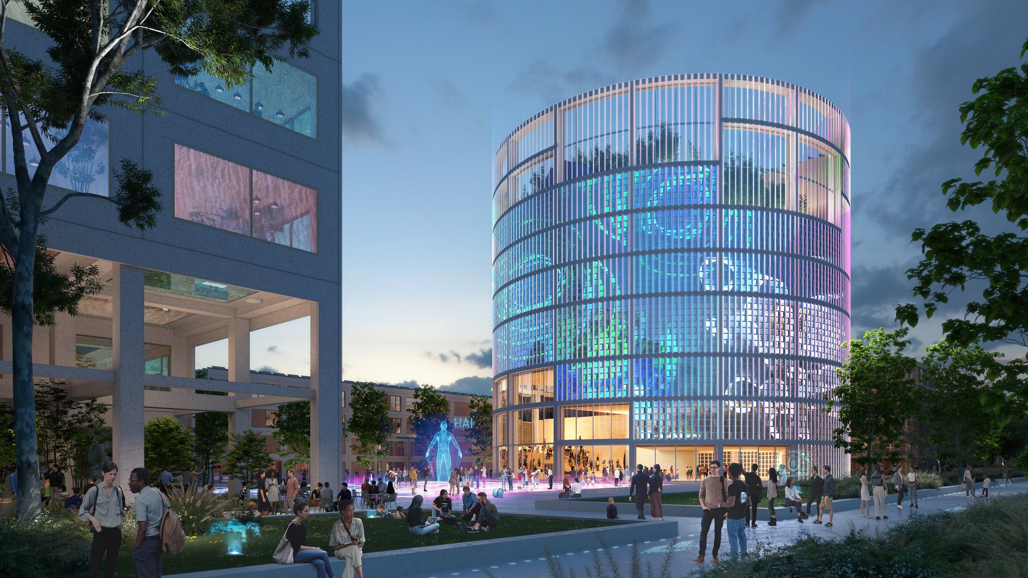 So soll der Heilbronner KI-Campus eines Tages aussehen - wenn er fertig ist. | Bild: picture alliance / Cover Images | MVRDV/Cover Images So soll der Heilbronner KI-Campus eines Tages aussehen - wenn er fertig ist.