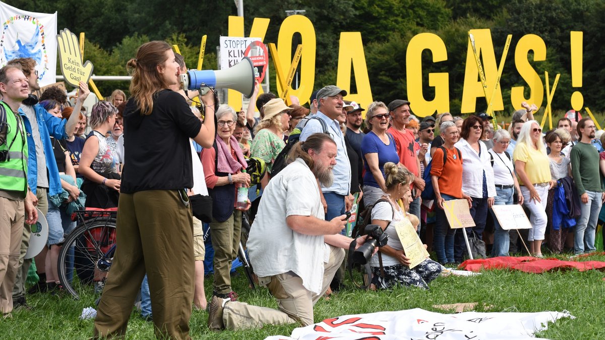 Gasbohrung in Reichling: Protest mit Luisa Neubauer 