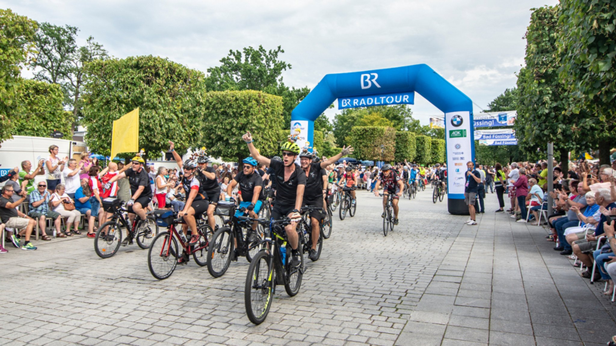 Teilnehmer der BR-Radltour 2019 in Bad Füssing.