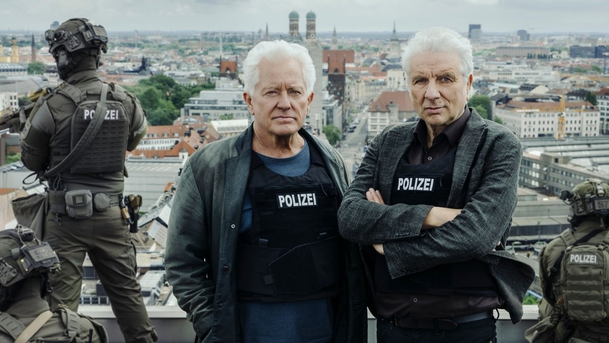 Von links: Miroslav Nemec (Rolle: Kriminalhauptkommissar Ivo Batic) und Udo Wachtveitl (Rolle: Kriminalhauptkommissar Franz Leitmayr). 