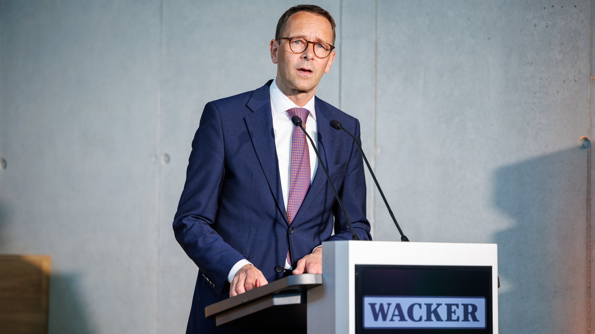 Christian Hartel, Vorsitzender des Vorstands der Wacker Chemie AG, hier bei einem Auftritt 2024.