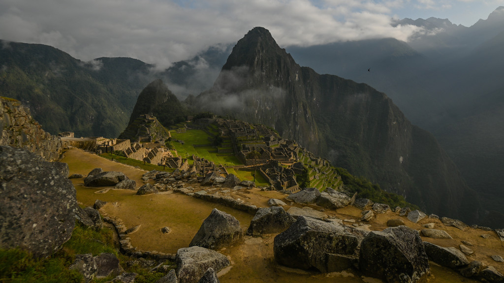 Blick auf die Inka-Stadt Machu Picchu