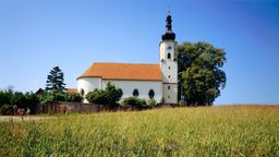 Die Wallfahrtskirche Mariä Himmelfahrt in Weißenregen bei Bad Kötzting.  | Bild:picture alliance / imageBROKER / Bahnmüller