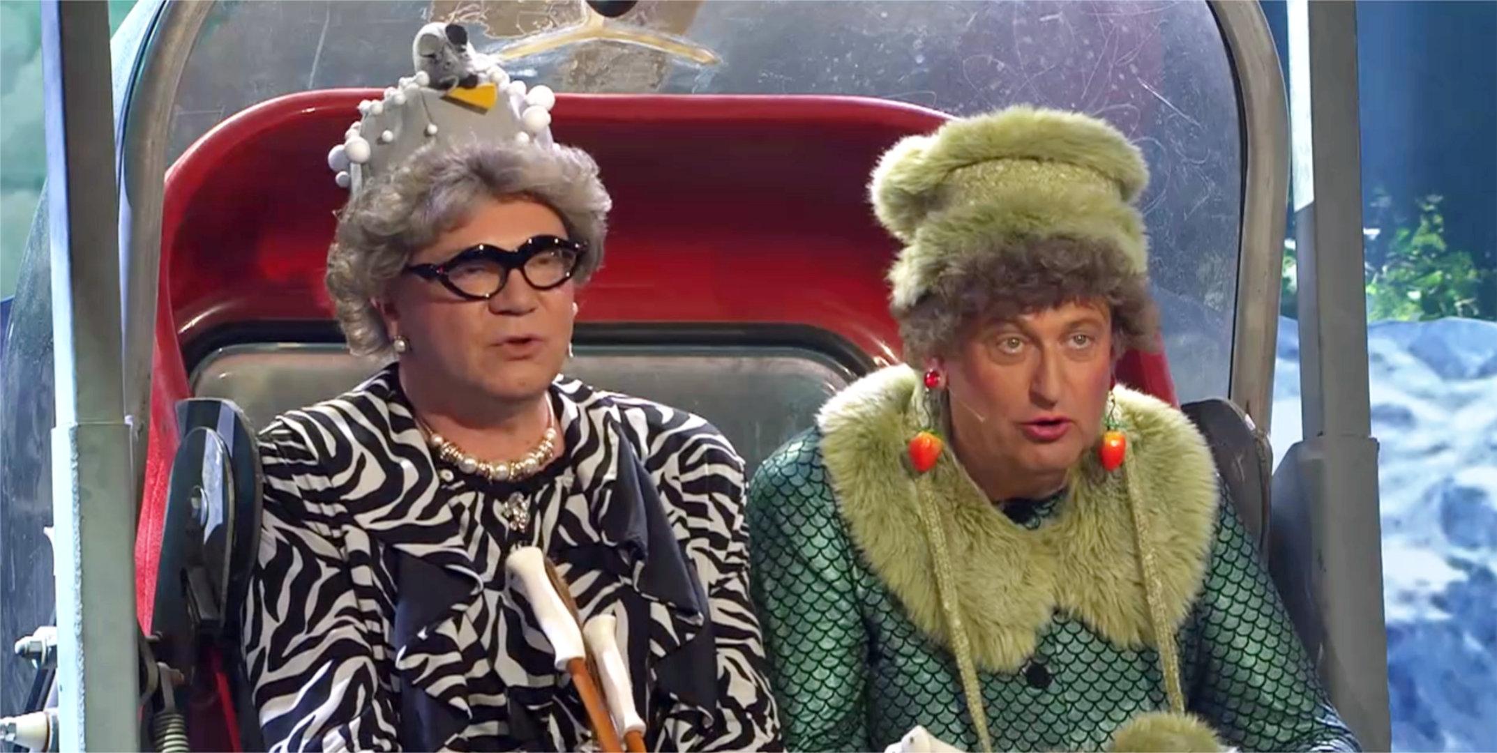 Waltraud und Mariechen im Skilift