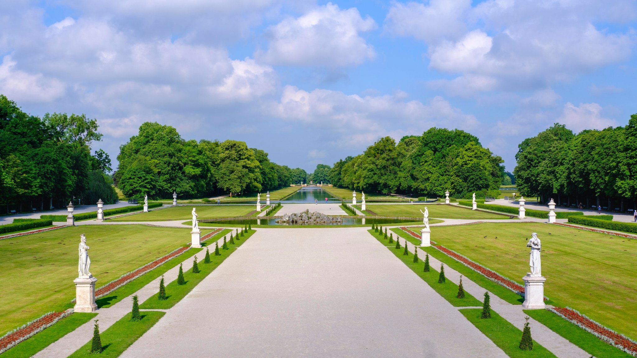 Blick in den Nymphenburger Schlosspark.