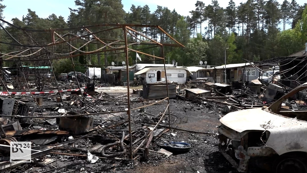 Campingplatz in Roth nach einem Brand
