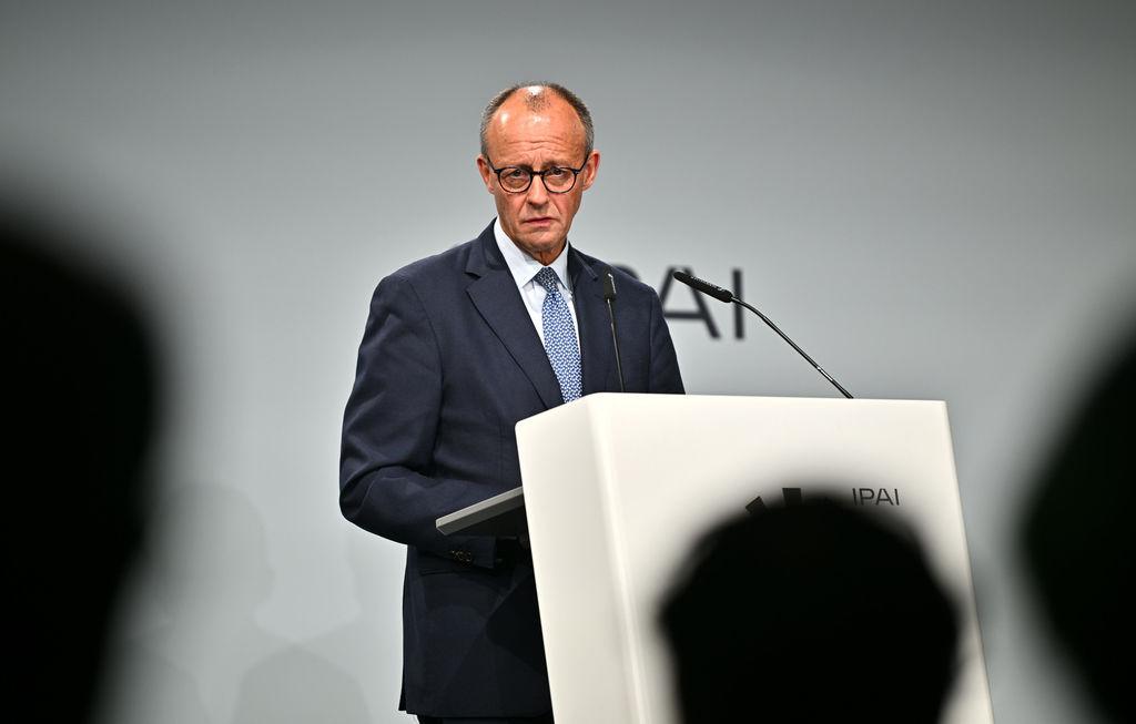 Bundeskanzler Friedrich Merz beim Antrittsbesuch in Baden-Württemberg.