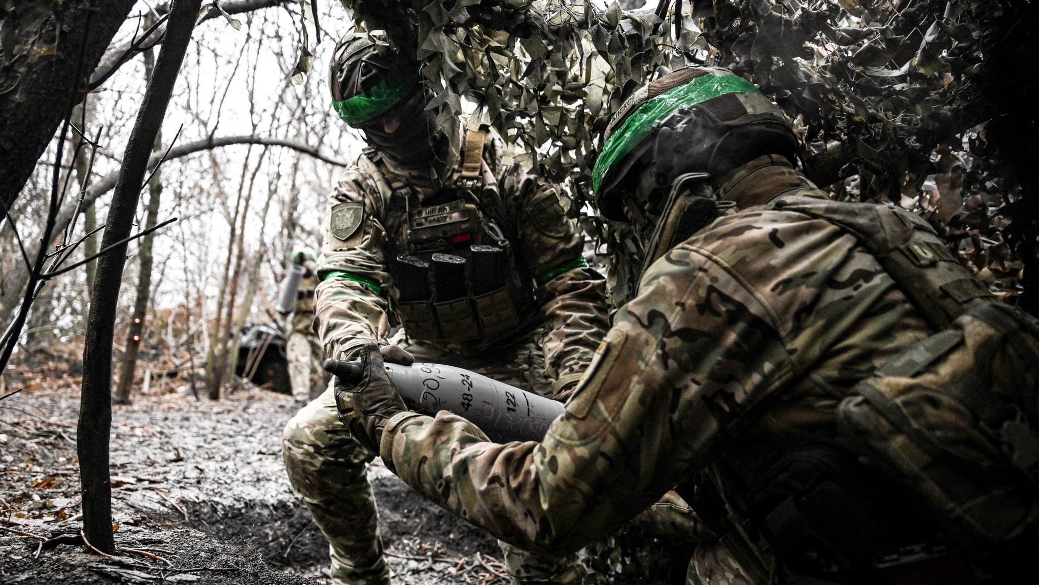 Ukrainische Soldaten bei Pokrowsk