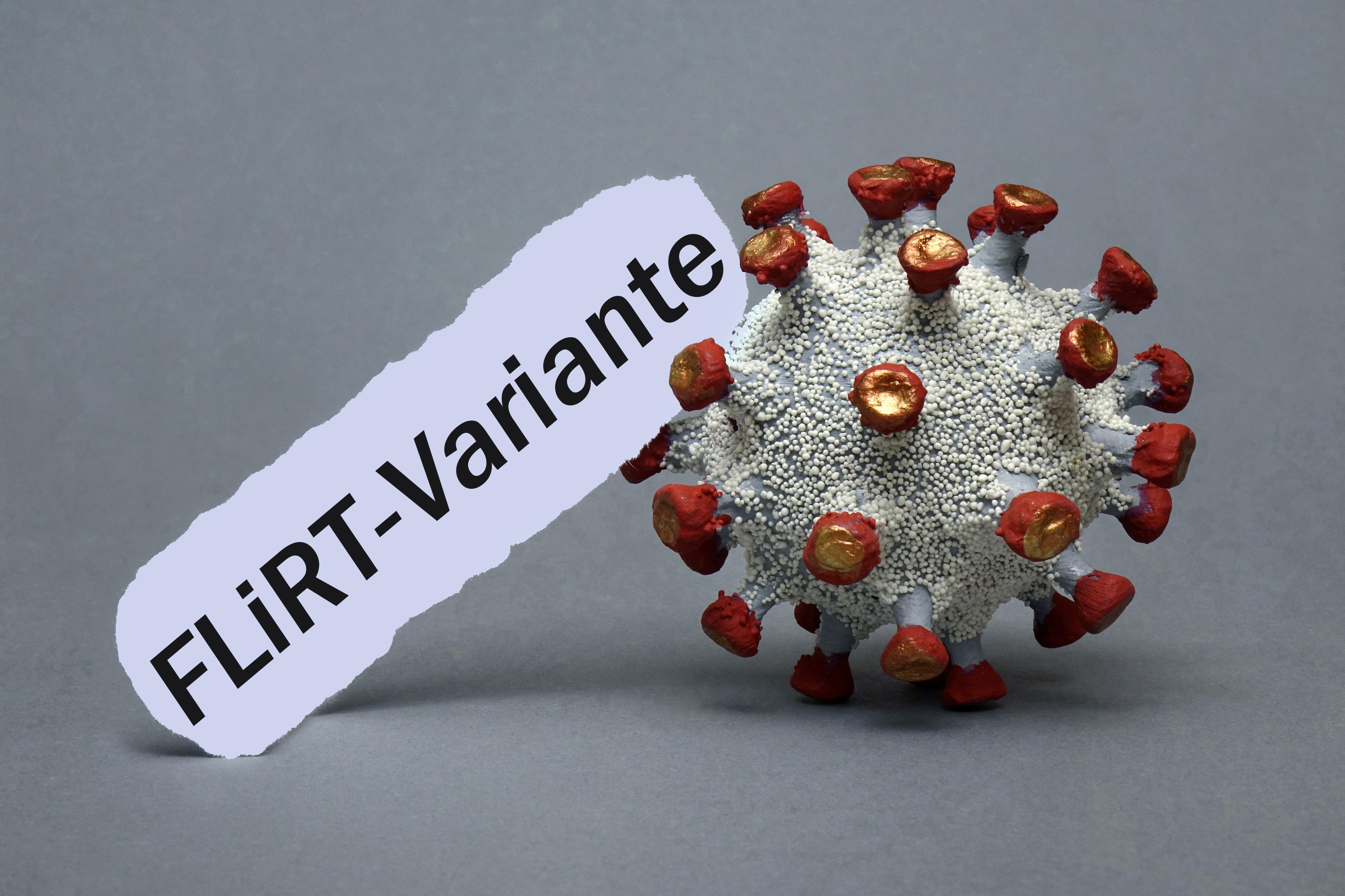  Neben einem Coronamodell der Schriftzug FLiRT Variante.