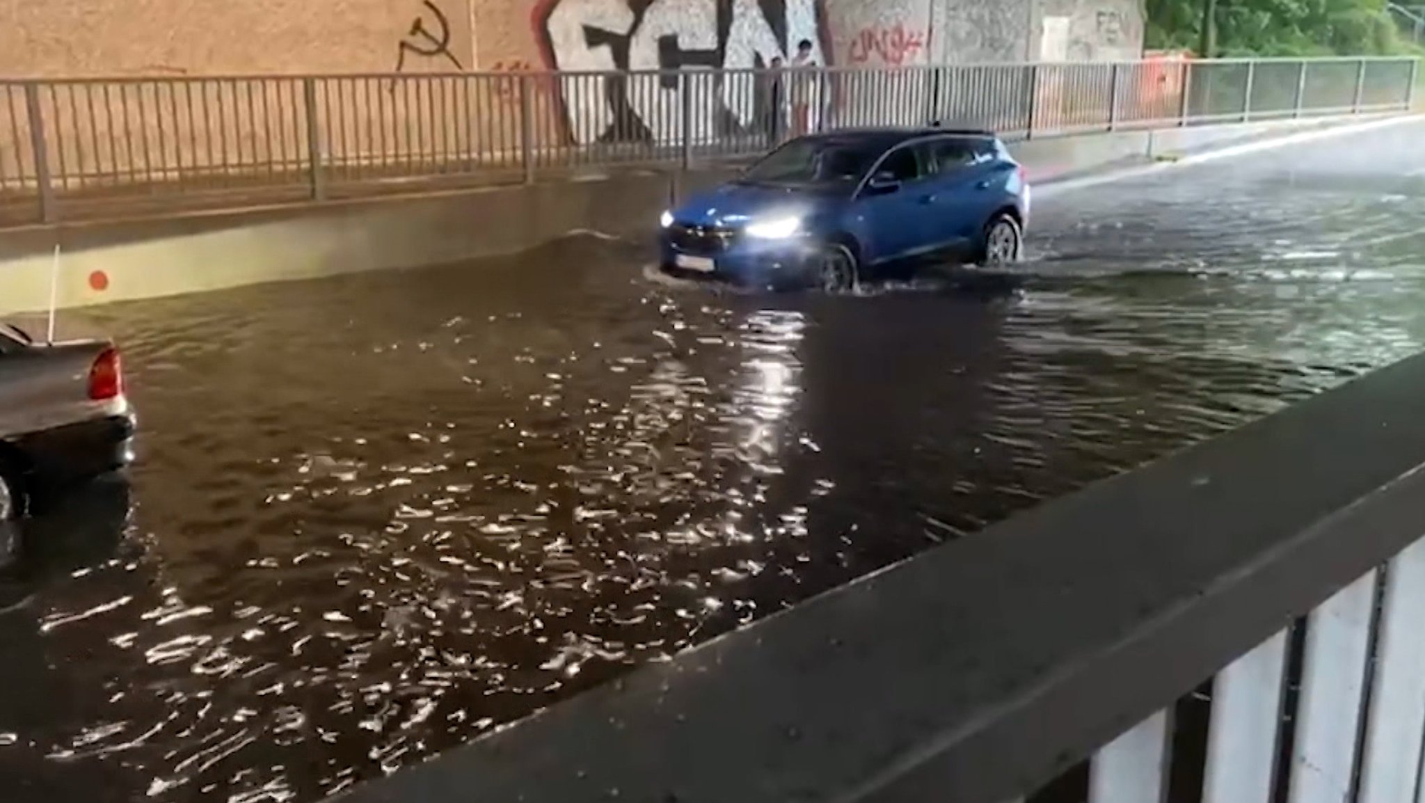 Schweres Unwetter zieht über Mittelfranken