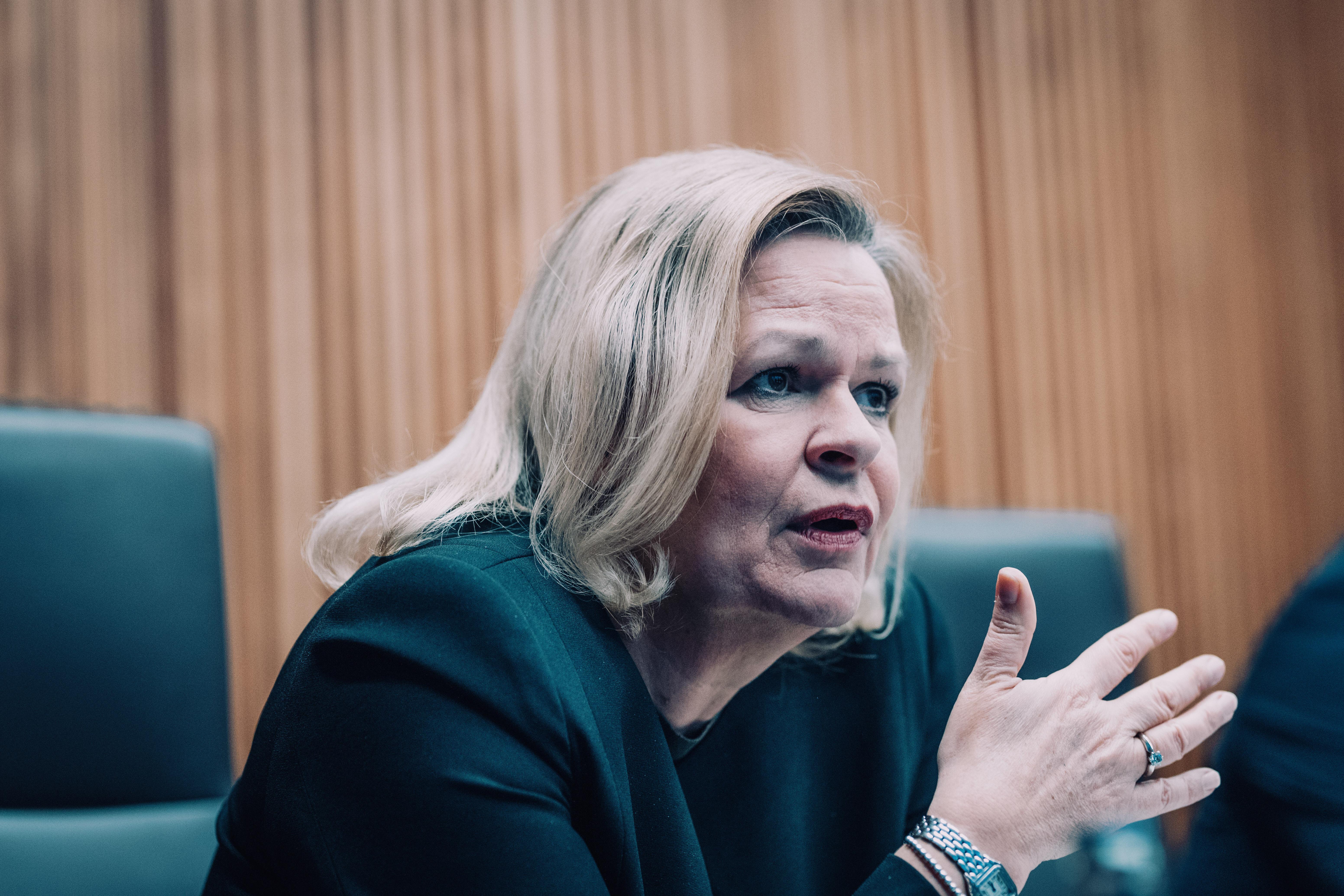 Bundesinnenministerin Nancy Faeser (SPD) 