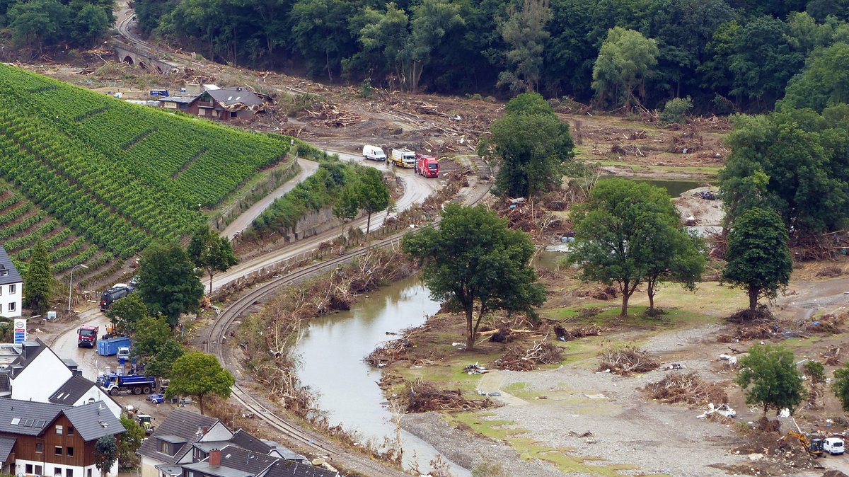 Schäden nach der Flut in Dernau/Eifel