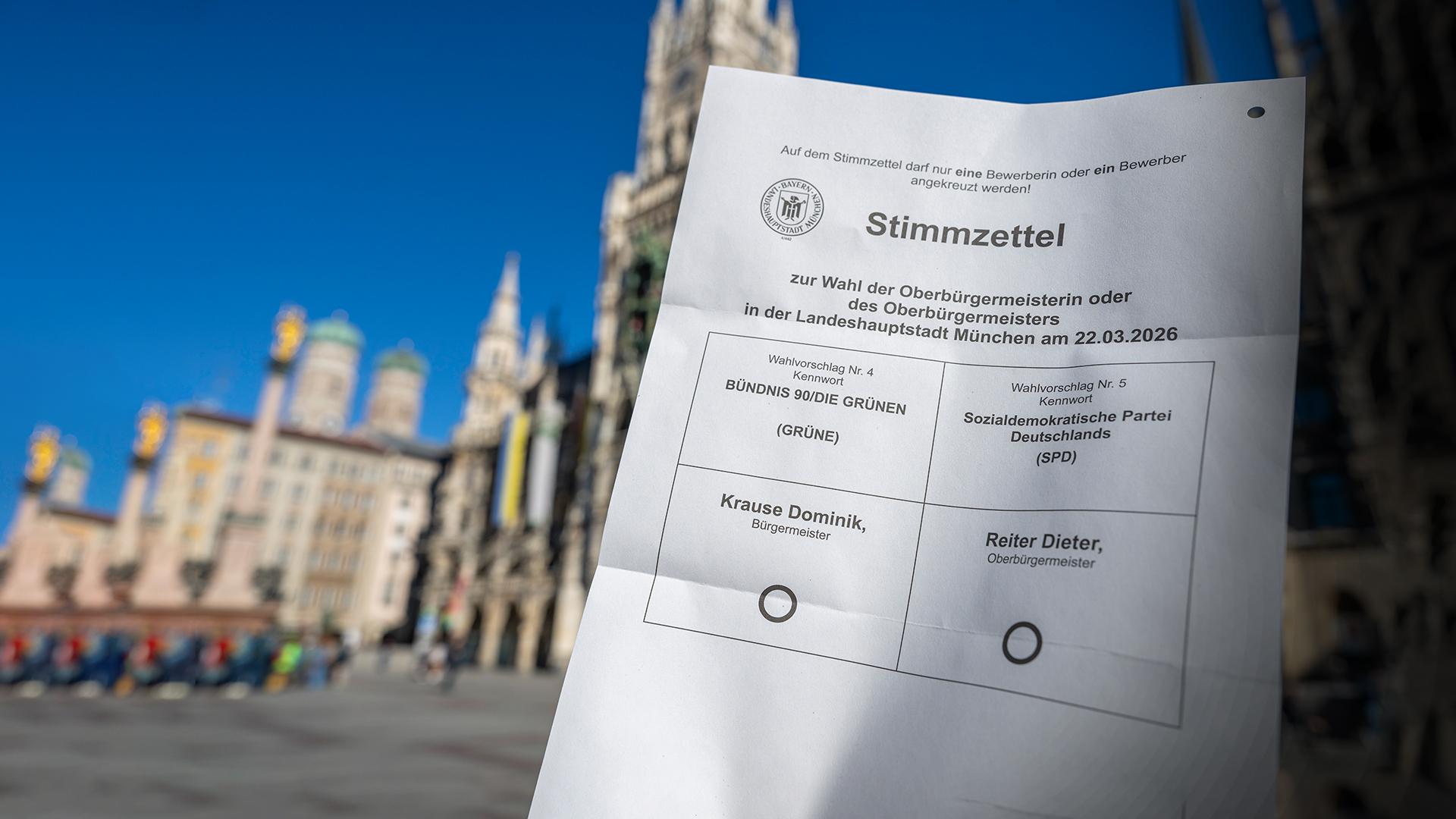 Stimmzettel in München