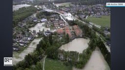 Jahrhunderthochwasser in Bayern 1999 | Bild:BR-Archiv