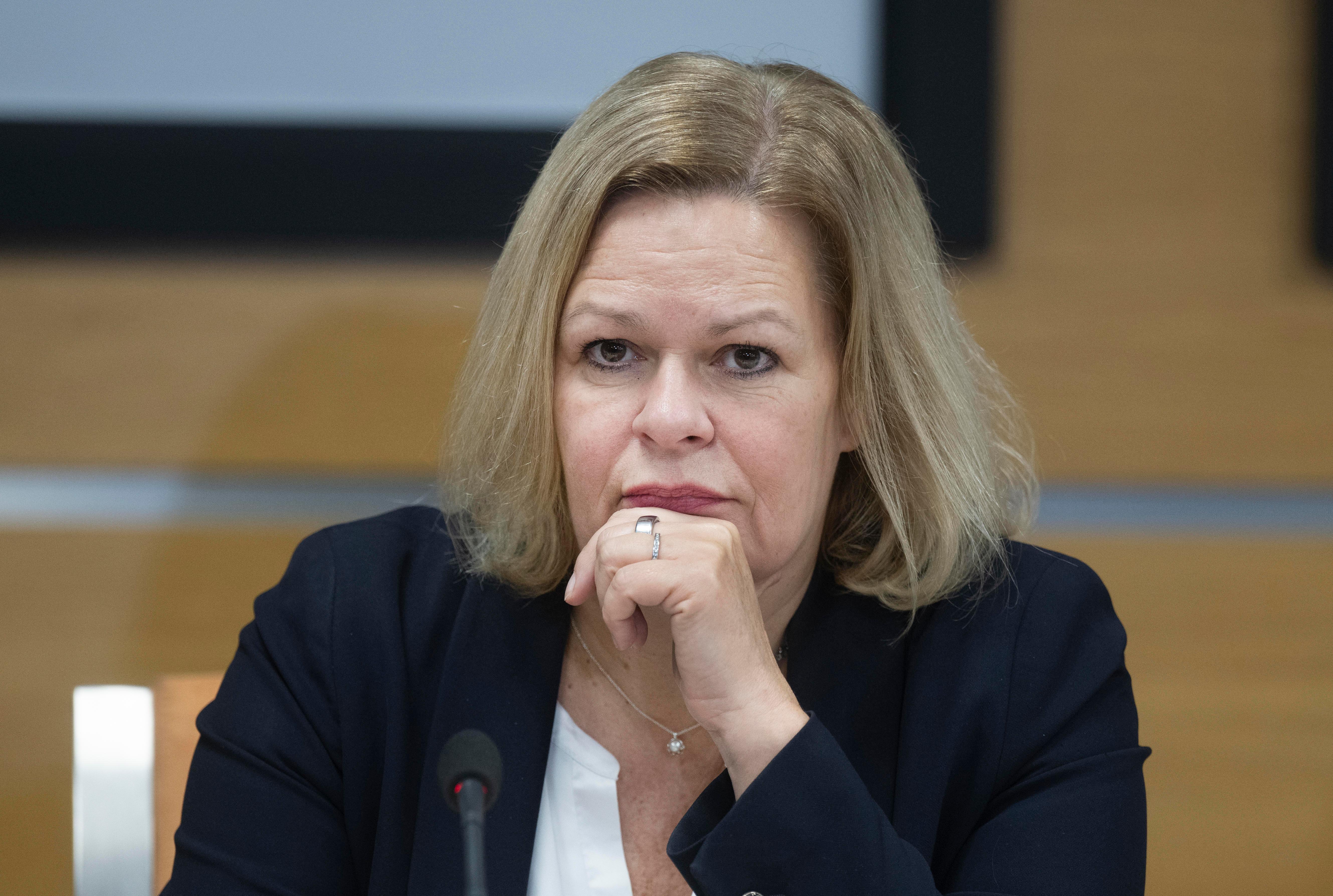 Bundesinnenministerin Nancy Faeser (SPD) 