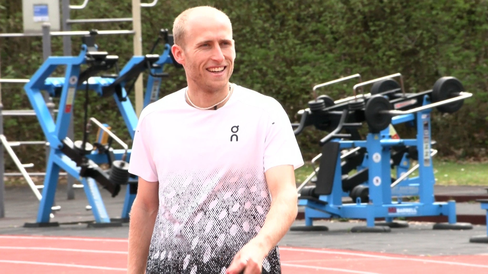 Florian Bremm beim Training. | Bild: BR/Laura Nadler Florian Bremm beim Training.