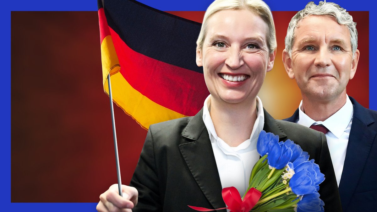 Die AfD-Politiker Alice Weidel und Björn Höcke.