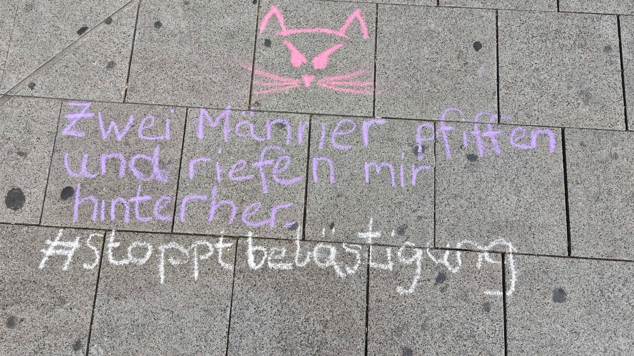 Symbolbild: Aktion gegen Catcalling