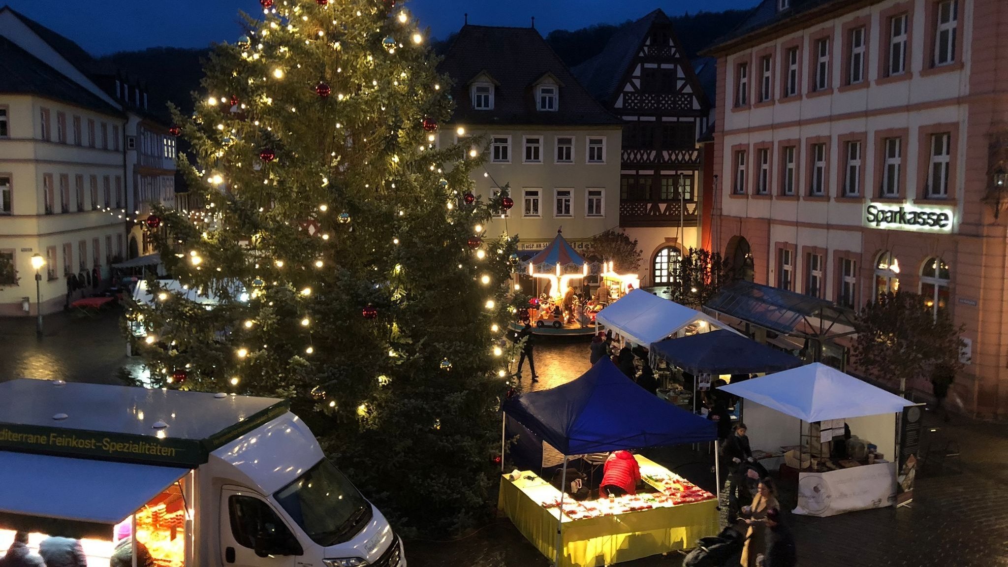 Abendstimmung auf dem Andreasmarkt 2023