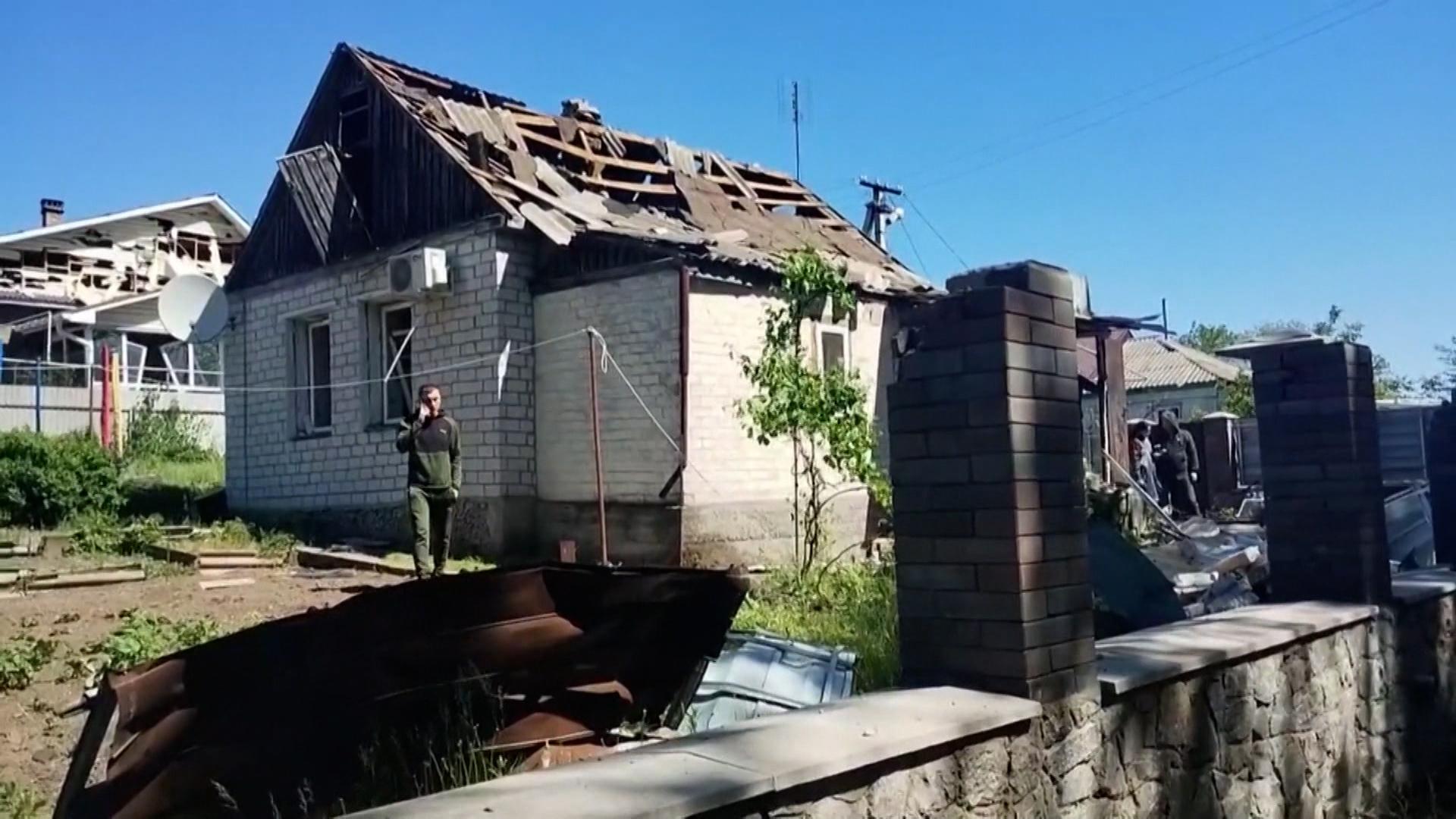 Schäden nach russischen Luftangriffen