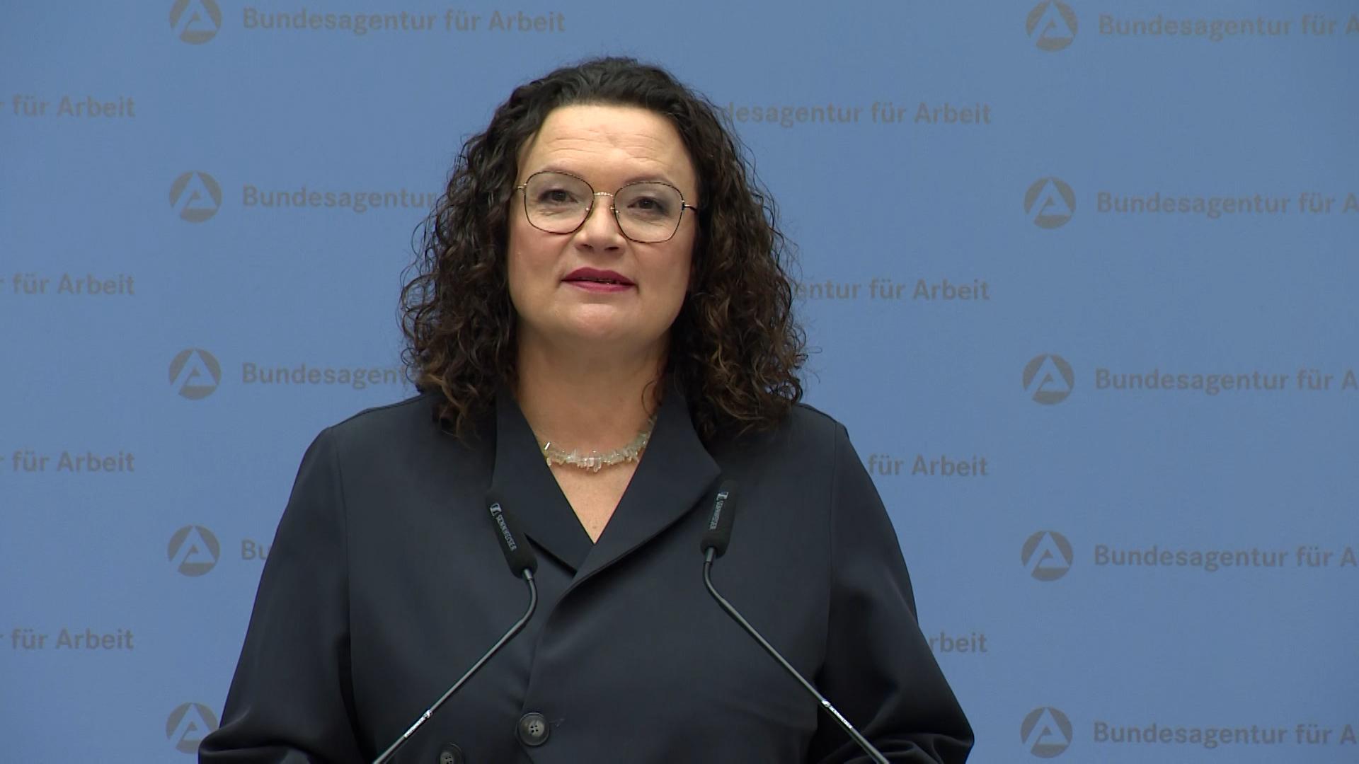 Nahles äußert sich zur Zahl der Arbeitslosen
