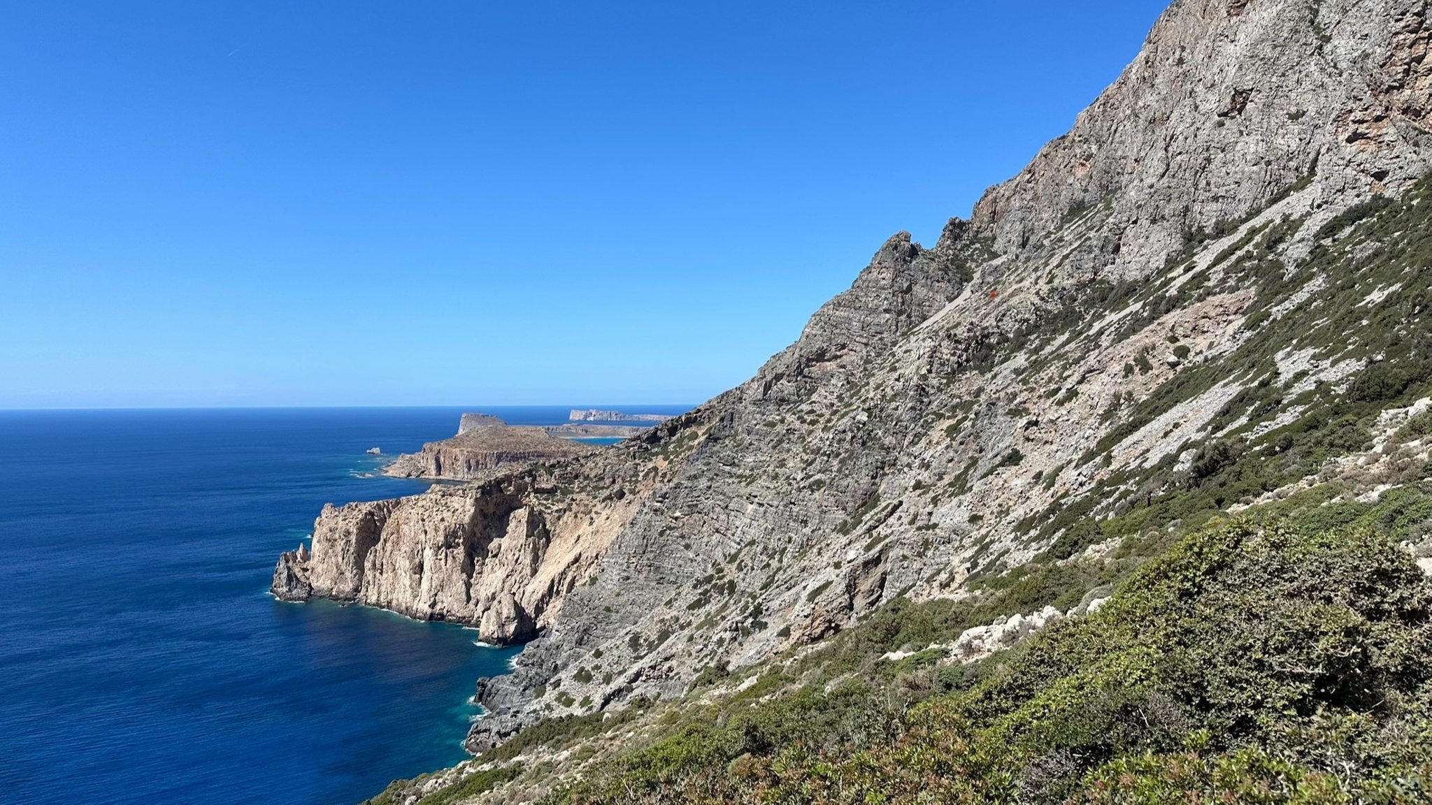 Steilhang auf Kreta, an dem die Rettungsaktion stattfand.