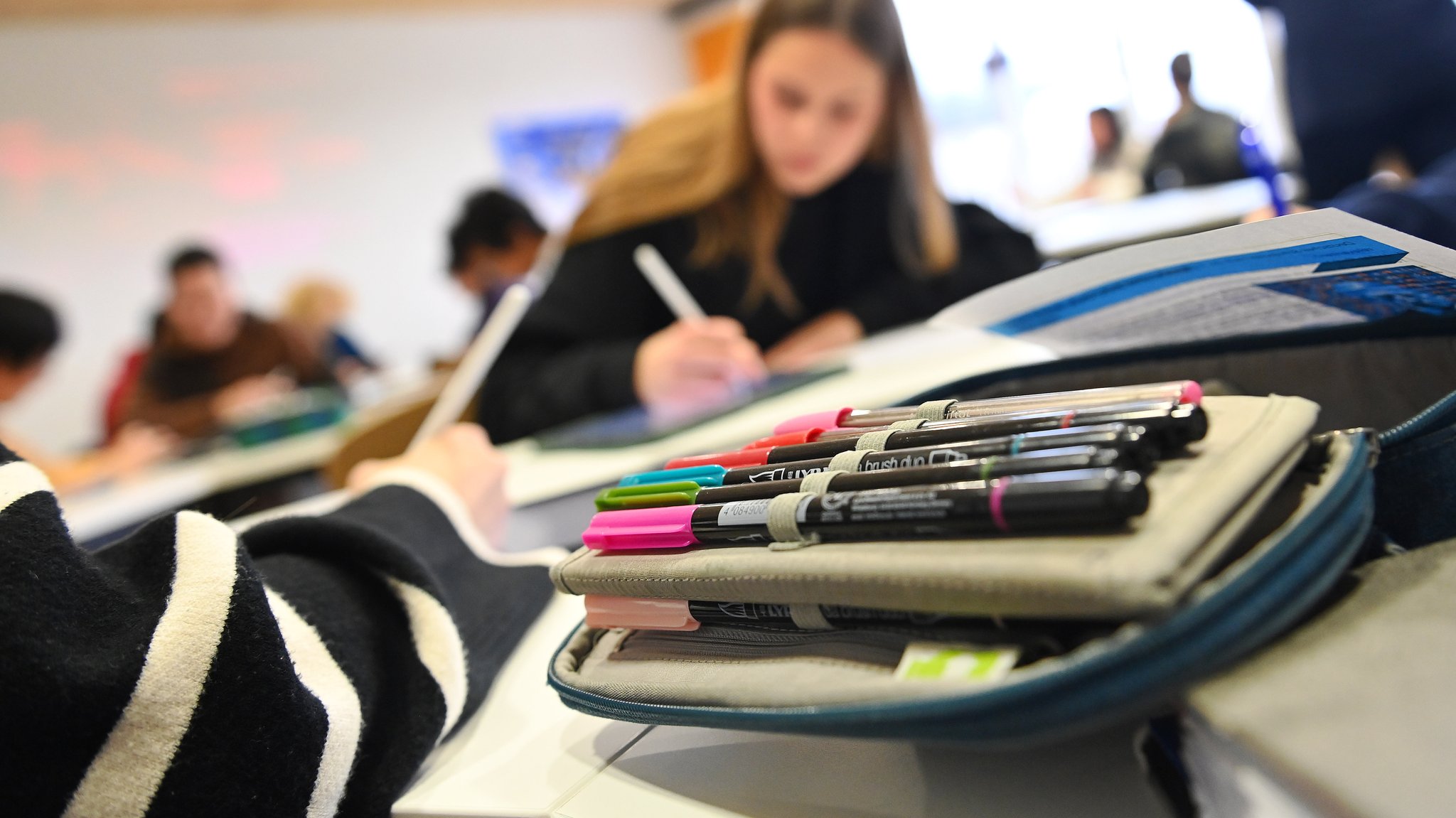 Schulunterricht an einer bayerischen Schule (Symbolbild)