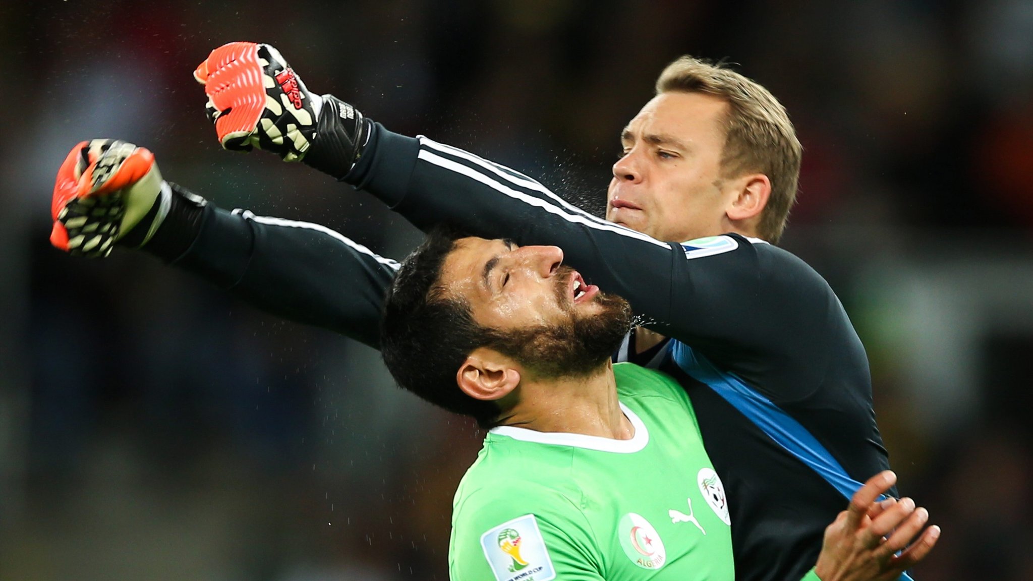 Manuel Neuer beim Spiel Deutschland - Algerien bei der WM 2014 Brasilien