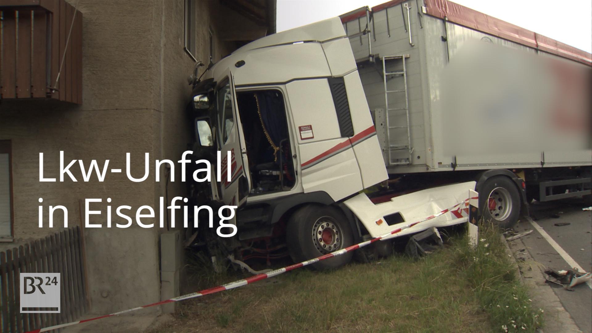 Unfall In Eiselfing: Lkw Rammt Haus | BR24